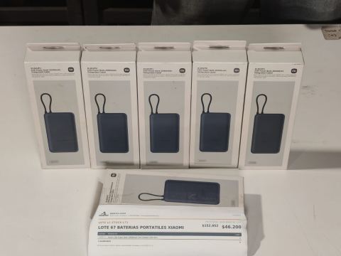 LOTE 67 BATERIAS PORTATILES XIAOMI