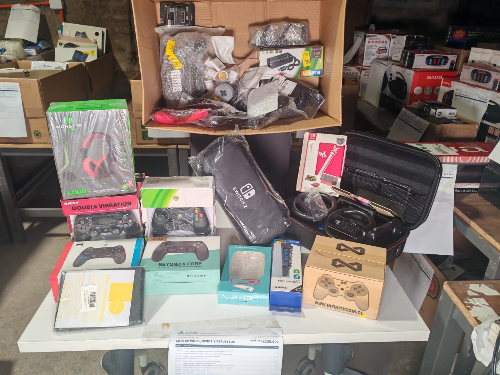 LOTE 69 VIDEO JUEGOS Y REPUESTOS