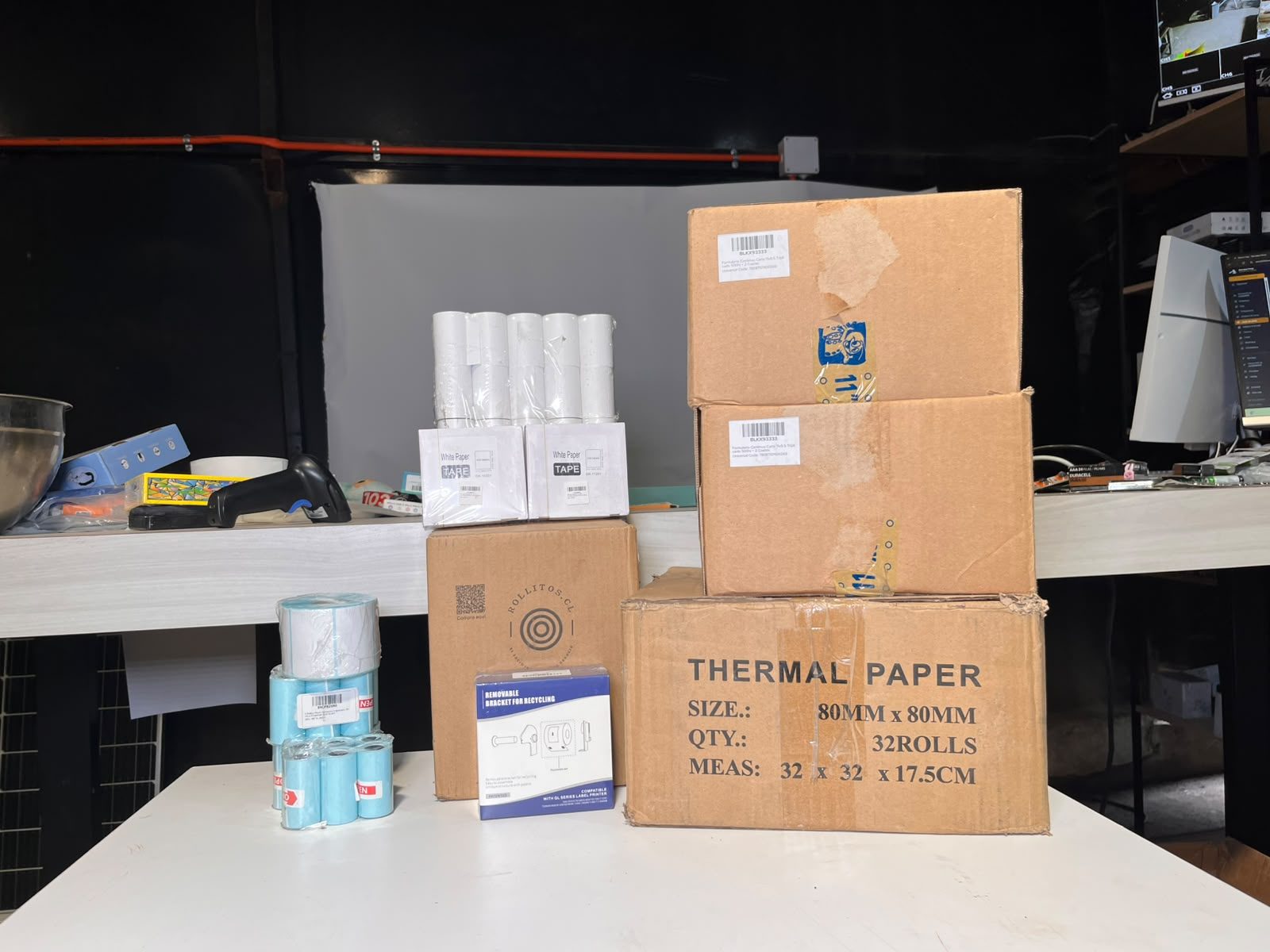 LOTE 202 PAPEL IMPRESORA TERMICAS